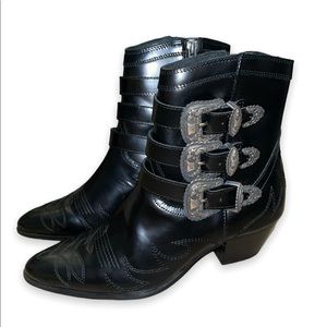 The Kooples Buckle Ankle Boots - OPEN TO OFFERS